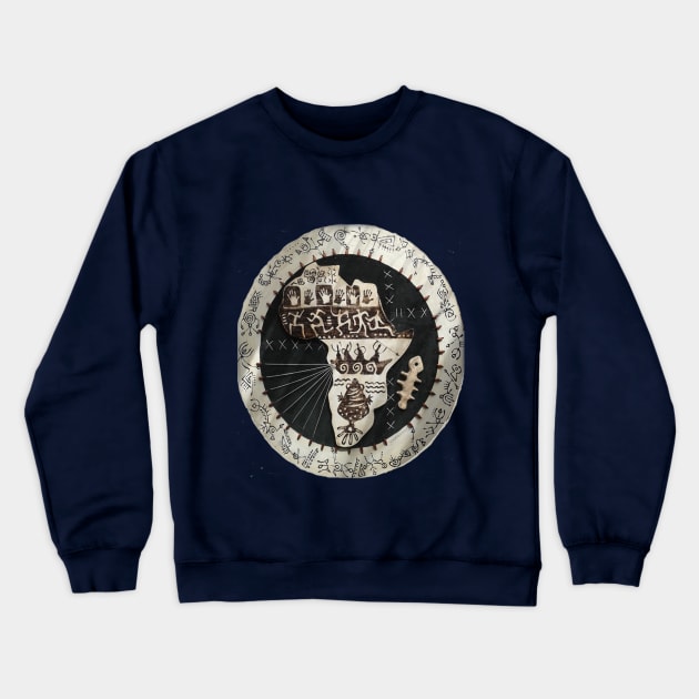 art of africa t-shirts Crewneck Sweatshirt by worktech2019